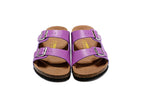 Birkenstock Arizona (Purple, Birko-Flor / Leather)