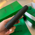 INTRECCIATO BUSINESS 11 BLACK CALFSKIN CARD CASE