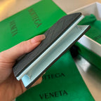 INTRECCIATO BUSINESS 11 BLACK CALFSKIN CARD CASE