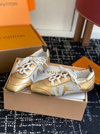 Louis Vuitton Recif Sneaker (Metallic Gold/White)