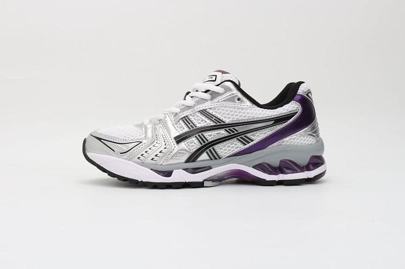 ASICS Unisex GEL-Kayano 14 "White / Midnight / Plum" (White Silver Purple Edition)
