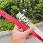 HM My H belt 2.5cm Taupe Sliver Cowhide 202560