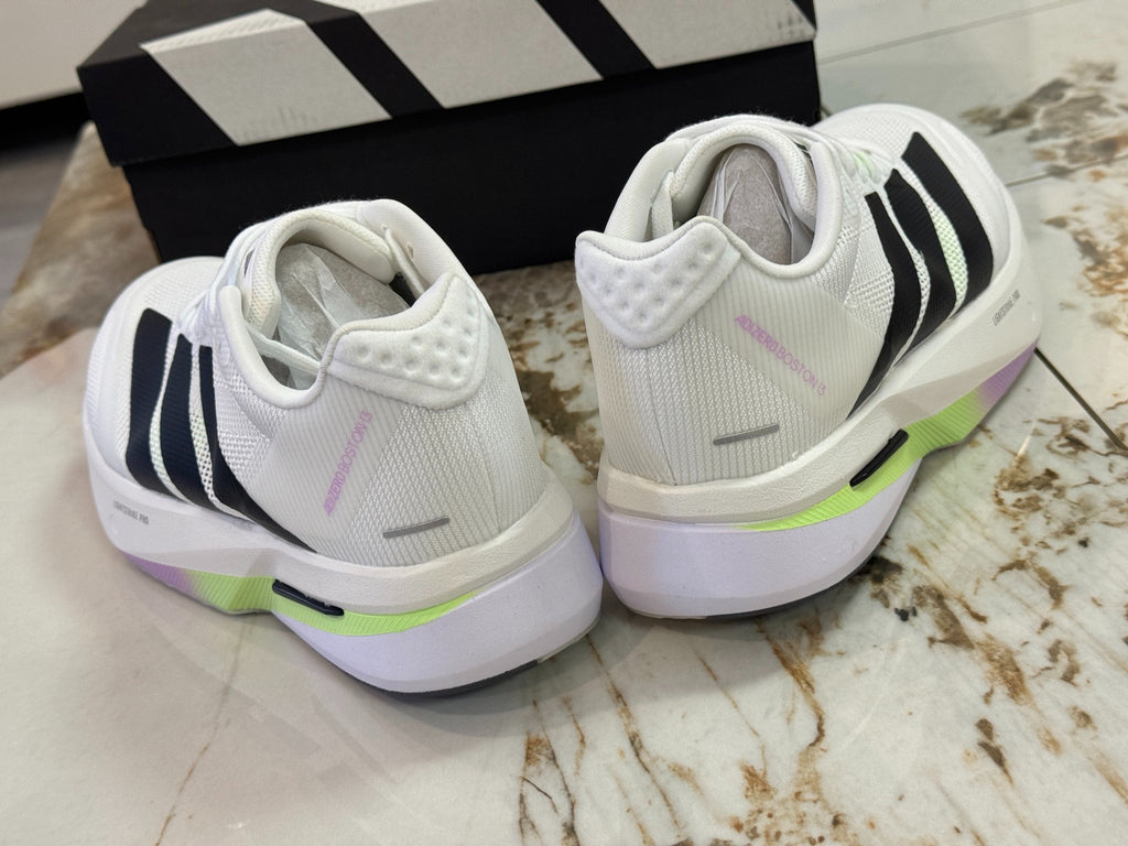 adidas Adizero Boston 13 "Cloud White / Spark Lime"