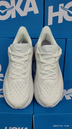 HOKA Men's Clifton 9 Running Shoes Triple White