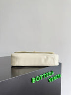 Bottega Veneta 2026 Madison Bag White Lambskin 129930