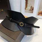 Alaia Double Bustier Belt Black Sheepskin 203564