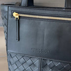 FLIP FLAP 23 BAG IN BLACK LAMBSKIN