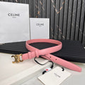 CL TRIOMPHE 25 MM BELT IN BLUSH PINK CALFSKIN GOLD HARDWARE