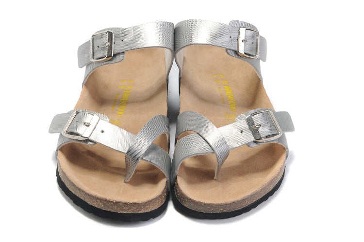 Birkenstock Mayari Sandal Light Gray Textured