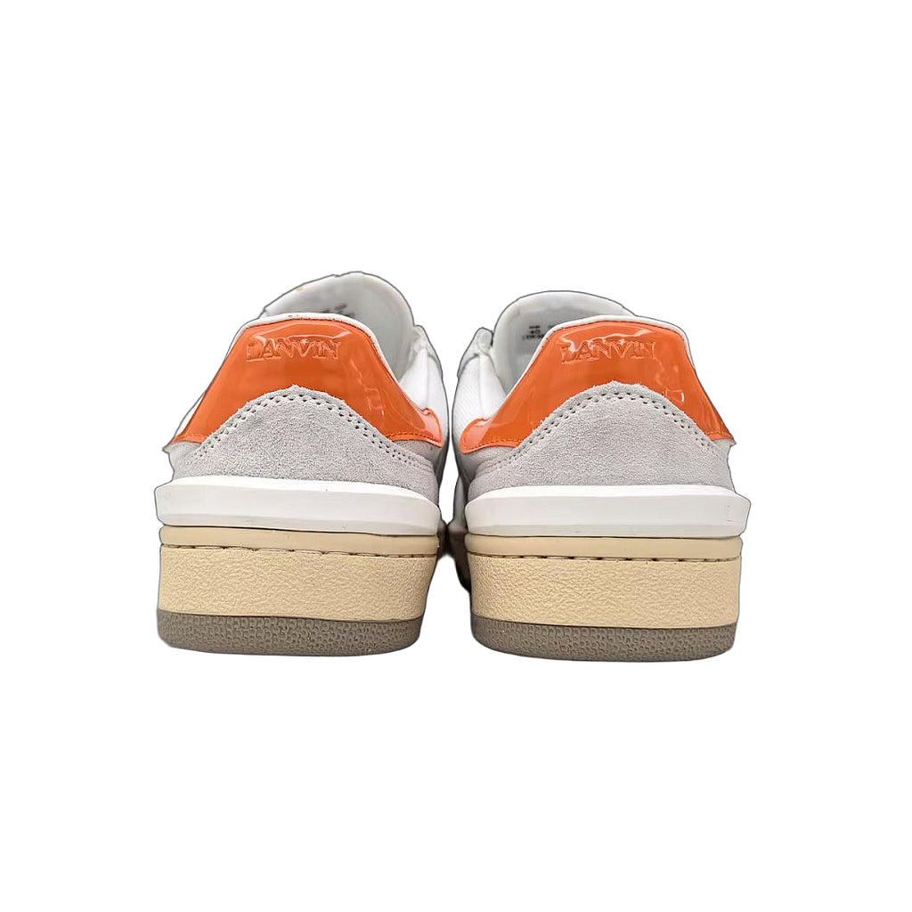 Lanvin Clay Low-Top Sneakers "White/Orange"