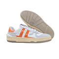 Lanvin Clay Low-Top Sneakers "White/Orange"