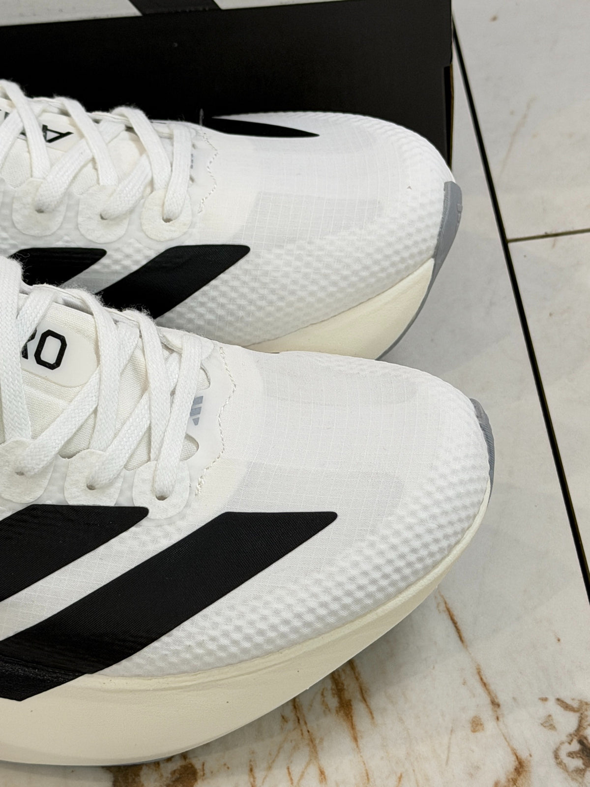 Adidas Adizero Evo SL Running Shoes (White/Black)