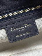 Dior 2026 Bobbi Bag 20cm Blue Fabric Leather