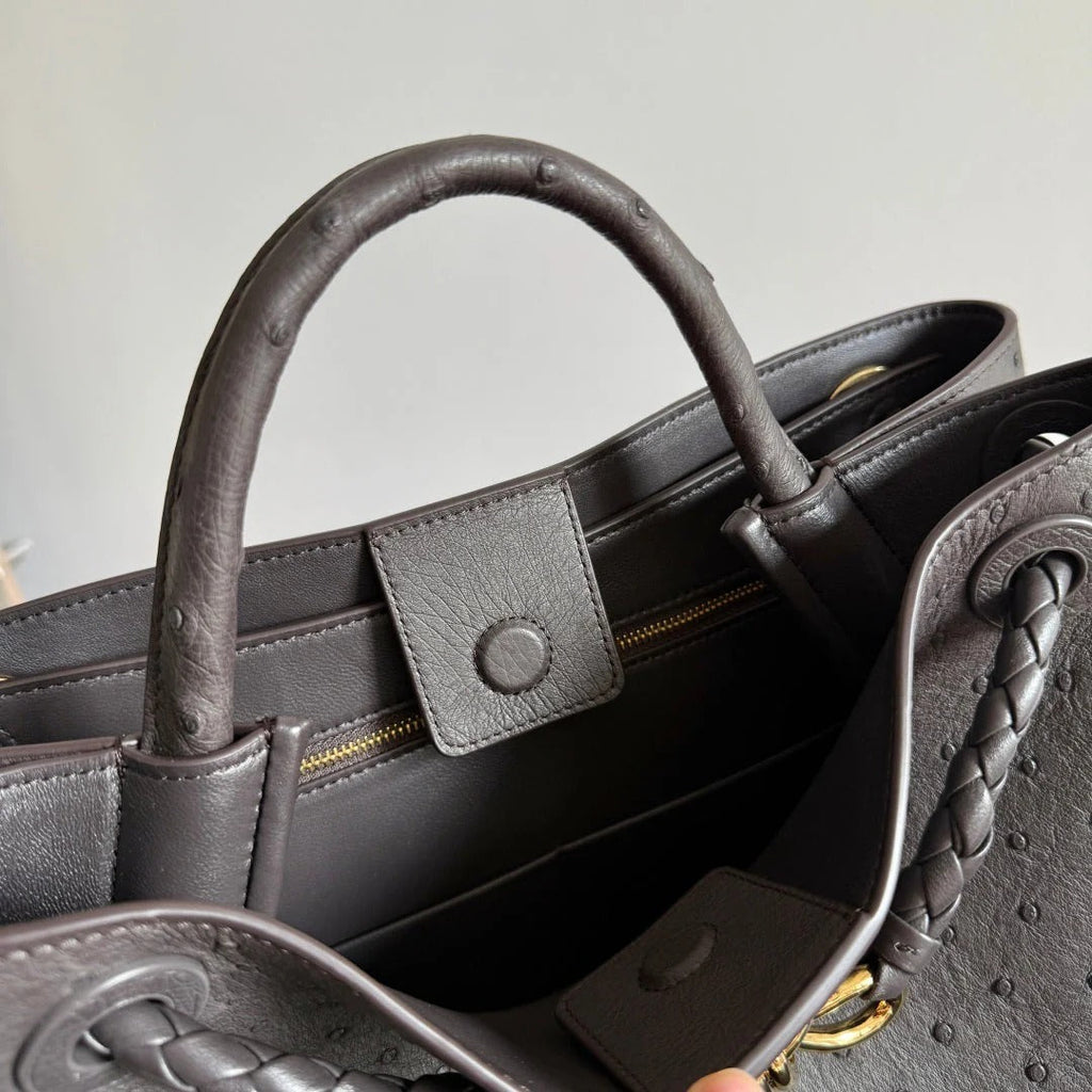 BV 2026 Cabat Tote Bag 51cm Dark Brown Intreccio Leather
