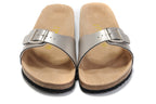 Birkenstock Madrid Slide Sandal Silver Metallic