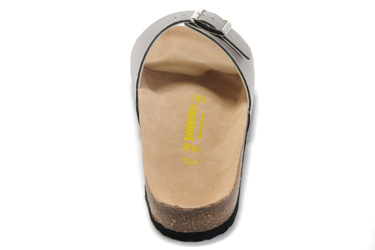 Birkenstock Madrid Slide Sandal Silver Metallic