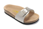 Birkenstock Madrid Slide Sandal Silver Metallic