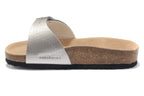 Birkenstock Madrid Slide Sandal Silver Metallic