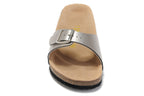 Birkenstock Madrid Slide Sandal Silver Metallic