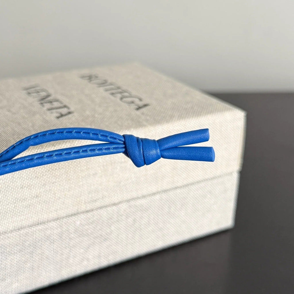 BV Rabbit Charm Blue Lambskin
