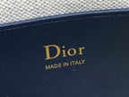 Dior 2026 Oblique Bow Chain Bag Blue Beige Canvas Leather 284289