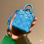 BV Mini Bag Charm Blue Leather