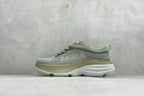 HOKA Bondi 8 Olive Green Lime Accent Running Shoes