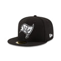 Tampa Bay Buccaneers Black & White 59FIFTY Fitted Hat