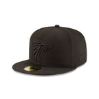 Atlanta Falcons Black On Black 59FIFTY Fitted Hat