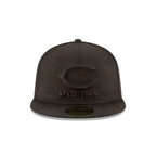 Chicago Bears Black On Black 59FIFTY Fitted Hat