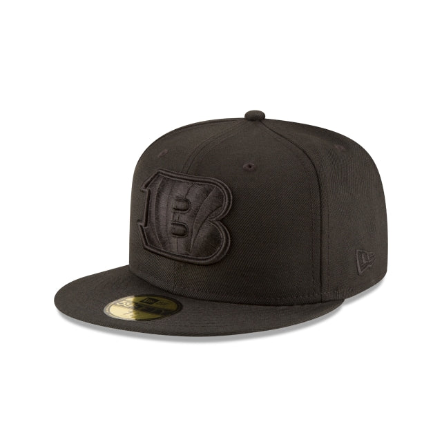 Cincinnati Bengals Black On Black 59FIFTY Fitted Hat