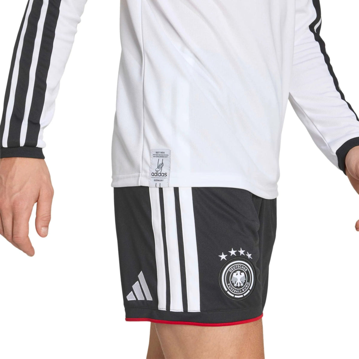 adidas 2026 Germany Men's Stadium Home Long-Sleeve Soccer Jersey (Custom)