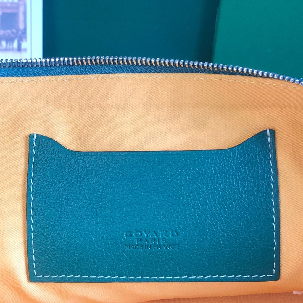 SÉNAT MGM POUCH 40 IN GREEN GOYARDINE CANVAS