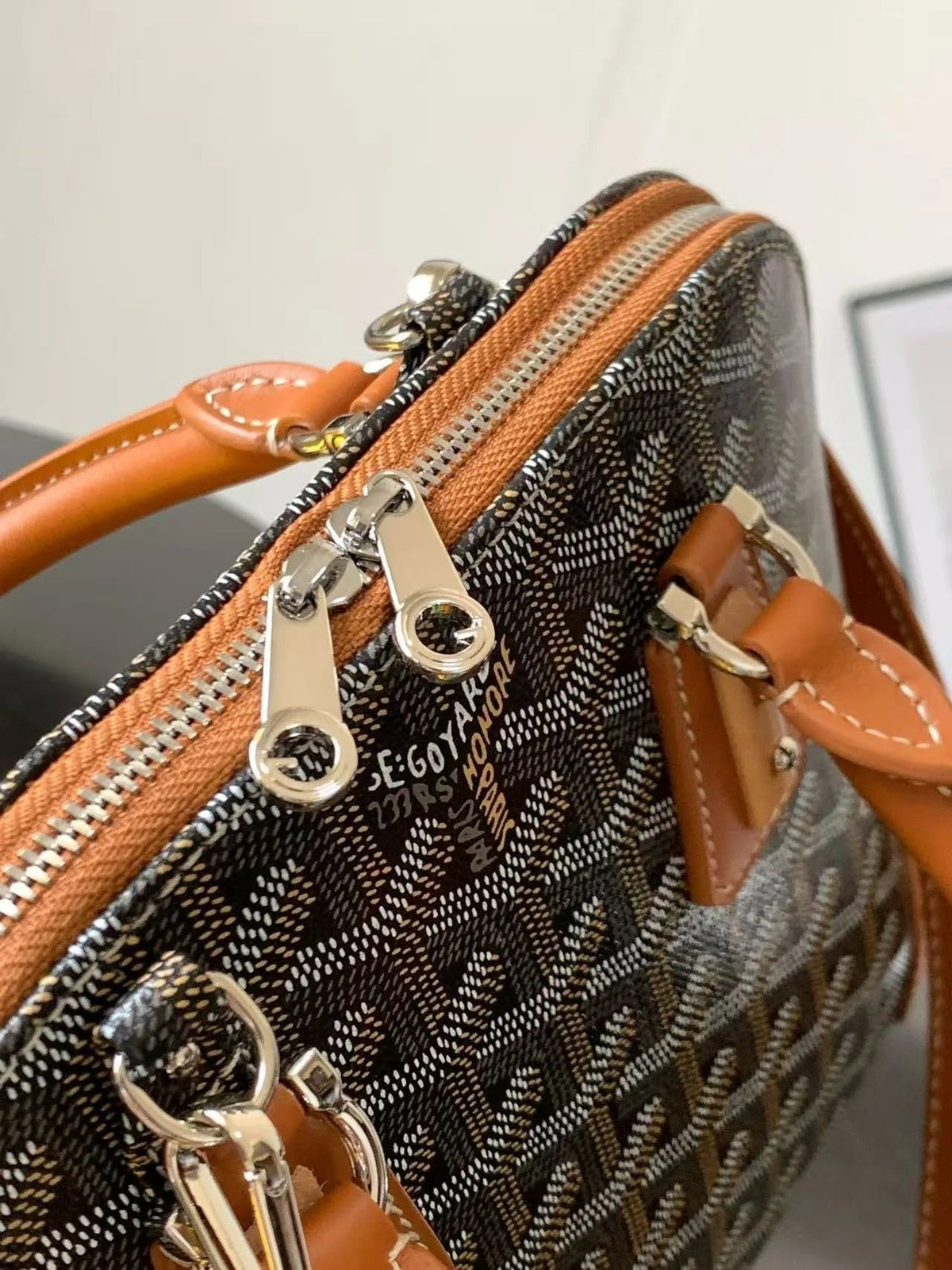 Goyard 2026 Morvan Document Bag 39cm Goyardine Canvas