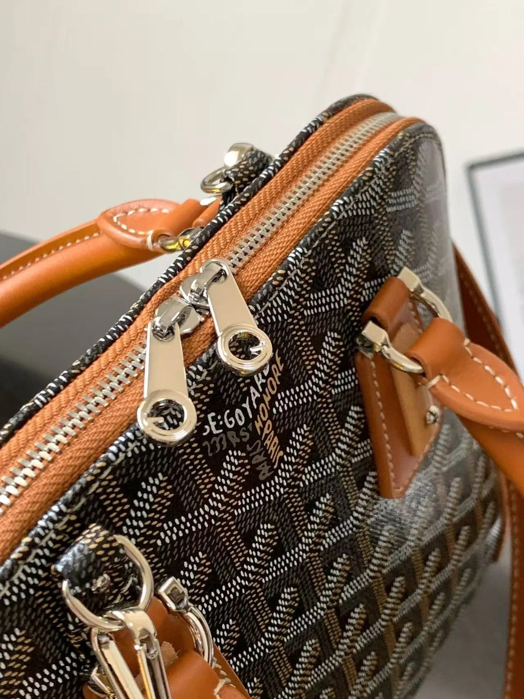 Goyard 2026 Morvan Document Bag 39cm Goyardine Canvas
