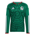 adidas 2026 Mexico Men's Stadium Home Long-Sleeve Soccer Jersey (Custom)