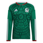 adidas 2026 Mexico Men's Stadium Home Long-Sleeve Soccer Jersey (Custom)
