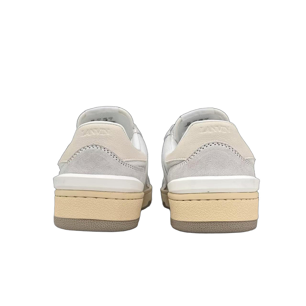 Lanvin CLAY SNEAKERS IN MESH AND LEATHER LANVIN White