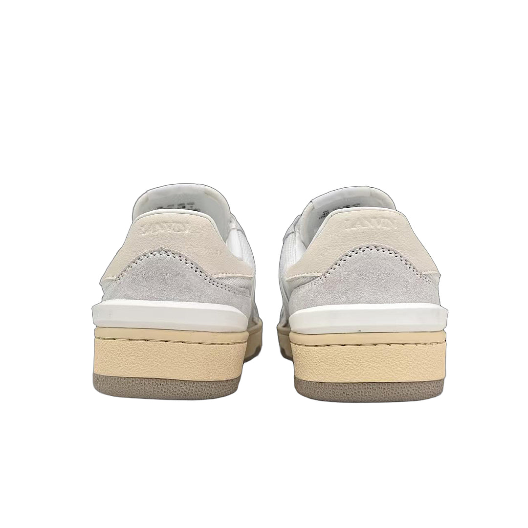 Lanvin CLAY SNEAKERS IN MESH AND LEATHER LANVIN White