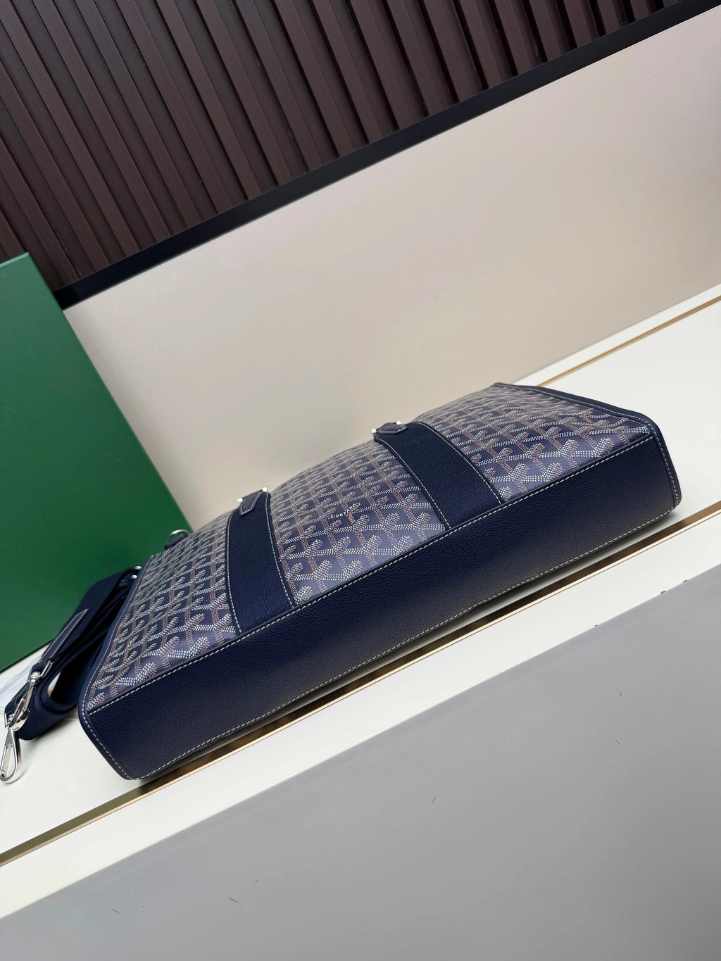 Goyard 2026 Morvan Document Bag 39cm Goyardine Canvas
