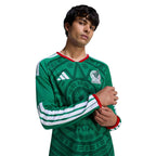 adidas 2026 Mexico Men's Stadium Home Long-Sleeve Soccer Jersey (Custom)