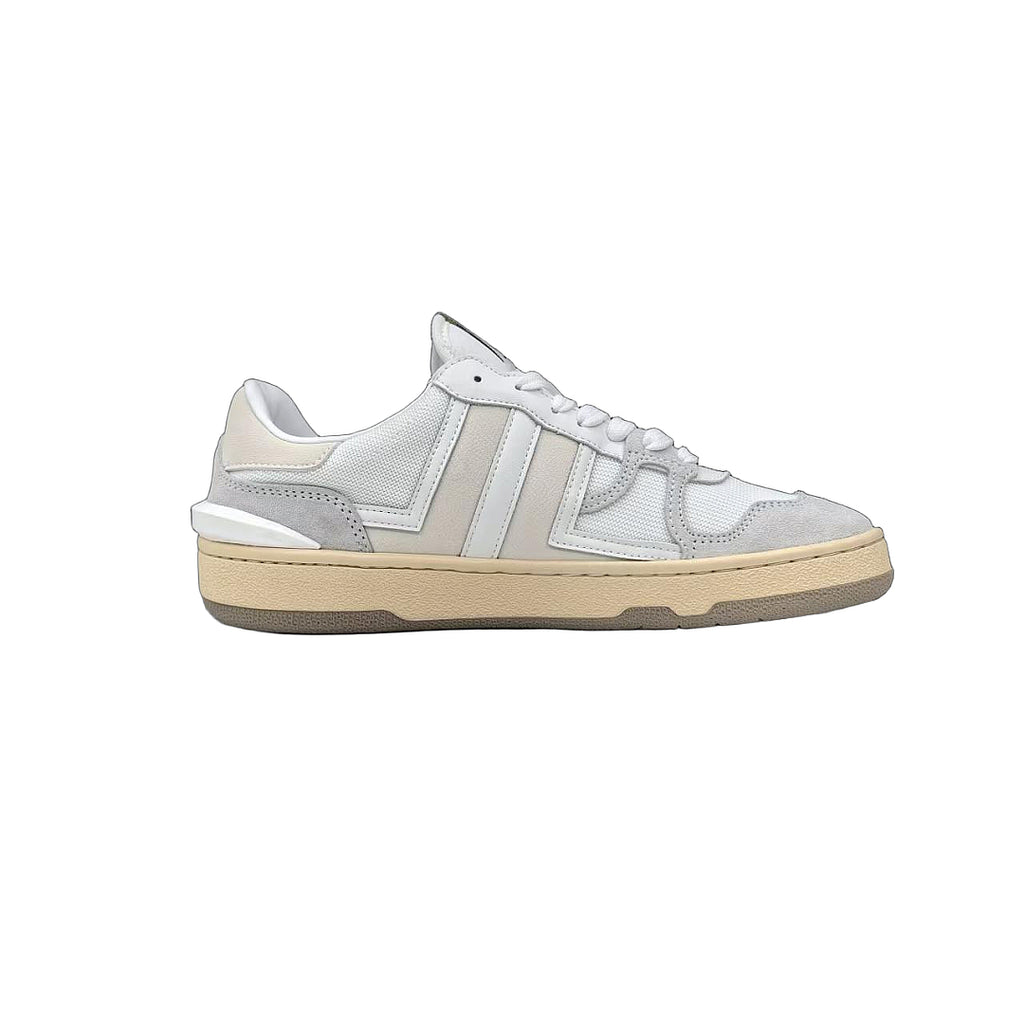 Lanvin CLAY SNEAKERS IN MESH AND LEATHER LANVIN White