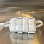 MINI CASSETTE 18 IN WHITE LAMBSKIN