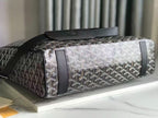 Goyard 2026 Voltaire Bag 38cm Black Goyardine Canvas