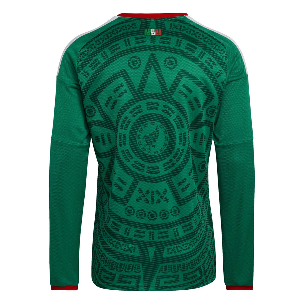 adidas 2026 Mexico Men's Stadium Home Long-Sleeve Soccer Jersey (Custom)