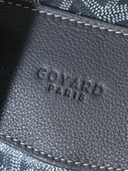 Goyard 2026 Cisalpin Backpack 43cm Grey Black Goyardine Canvas