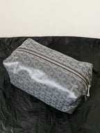 Goyard 2026 Goyard Boeing Toiletry Bag Grey Goyardine Canvas