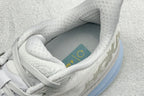 HOKA Clifton 9 White/Pale Blue Daily Road Running Shoe
