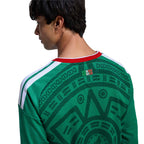 adidas 2026 Mexico Men's Stadium Home Long-Sleeve Soccer Jersey (Custom)