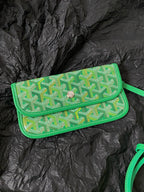 Goyard 26s Saint Louis Bag Vibrant Green Goyardine Canvas